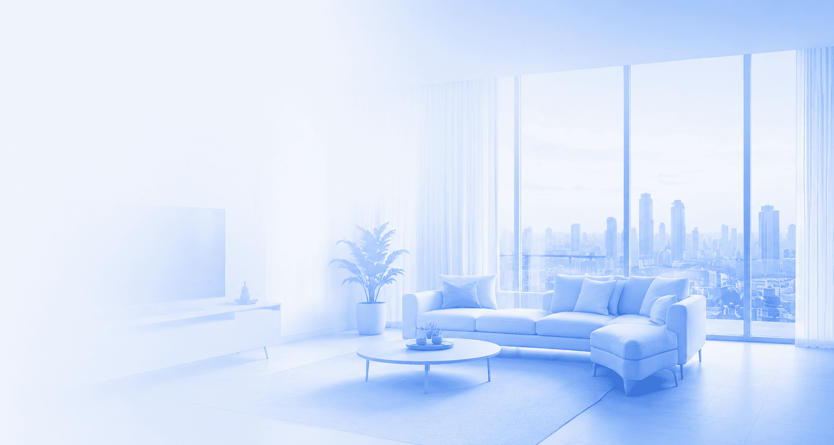 A furnished lounge in a Metro Manila condo